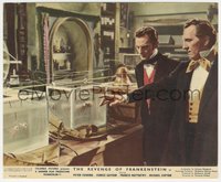 6p1408 REVENGE OF FRANKENSTEIN English FOH LC 1958 Peter Cushing shows body parts in his lab!