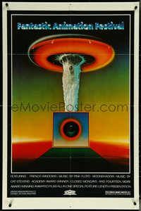 6p1006 FANTASTIC ANIMATION FESTIVAL 1sh 1977 Pink Floyd, Cat Stevens, wild psychedelic design!