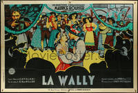 6p0113 LA WALLY French 2p 1933 Venabert art of happy couple dancing ar party, ultra rare!