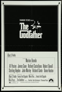 6p1030 GODFATHER 1sh 1972 Brando, Pacino, Francis Ford Coppola crime classic, S. Neil Fujita art!