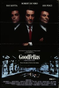 6p1035 GOODFELLAS int'l 1sh 1990 Robert De Niro, Joe Pesci, Ray Liotta, Martin Scorsese classic!