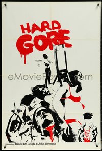 6p1043 HARD GORE 1sh 1974 sexploitation horror, come and get it, wild images, rare!