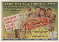 6p1342 BOWERY TO BROADWAY herald 1944 Maria Montez, Jack Oakie, Susanna Foster, Bey, ultra rare!