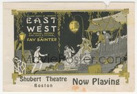 6p1348 EAST IS WEST stage play herald 1918 it reigned on Broadway for 600 performances, ultra rare!