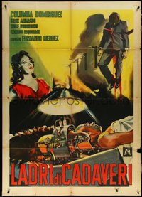 6p0405 LADRON DE CADAVERES Italian 1p 1960 The Body Snatcher, different monster art, ultra rare!