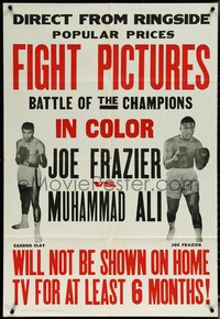 6p1079 JOE FRAZIER VS MUHAMMAD ALI FIGHT PICTURES 1sh 1971 boxing battle of champions!