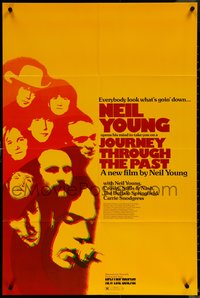 6p1083 JOURNEY THROUGH THE PAST 25x37 1sh 1973 Neil Young, everybody look what's goin' down!