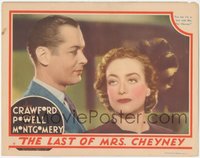 6p0683 LAST OF MRS. CHEYNEY LC 1937 Robert Montgomery tells Joan Crawford he's in love with her!