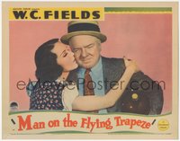 6p0689 MAN ON THE FLYING TRAPEZE LC 1935 great c/u of Mary Brian hugging W.C. Fields, ultra rare!