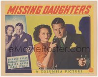 6p0695 MISSING DAUGHTERS LC 1939 c/u of sexy Rochelle Hudson by Richard Arlen with gun, ultra rare!