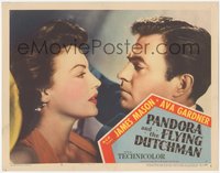 6p0699 PANDORA & THE FLYING DUTCHMAN LC #8 1951 best romantic c/u of James Mason & Ava Gardner!