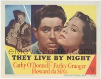 6p0726 THEY LIVE BY NIGHT LC #4 1948 Nicholas Ray film noir classic, Farley Granger, Cathy O'Donnell