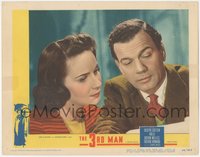 6p0727 THIRD MAN LC #3 1949 super close up of Joseph Cotten & Alida Valli, directed by Carol Reed!