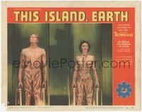 6p0731 THIS ISLAND EARTH LC #4 1955 great c/u of Reason & Domergue in the transformation scene!