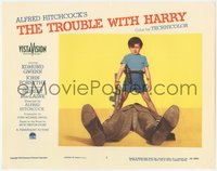 6p0733 TROUBLE WITH HARRY LC #7 1955 Alfred Hitchcock, Jerry Mathers stands over dead Harry!