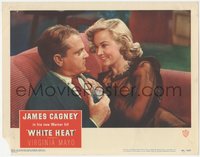 6p0739 WHITE HEAT LC #4 1949 close up of sexy Virginia Mayo cozying up to suspicious James Cagney!