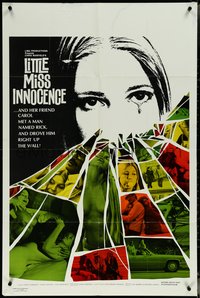 6p1097 LITTLE MISS INNOCENCE 1sh 1973 & her friend Carol met a man named Rick & drove him up a wall!