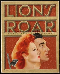 6p0279 LION'S ROAR exhibitor magazine January 1944 Kapralik & Hirschfeld art, Madame Curie!