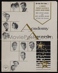 6p0188 ACADEMY AWARDS PORTFOLIO art portfolio 1961 Volpe art of all Best Actor & Actress winners!