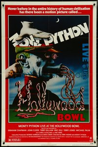 6p1128 MONTY PYTHON LIVE AT THE HOLLYWOOD BOWL 1sh 1982 great wacky meat grinder image!