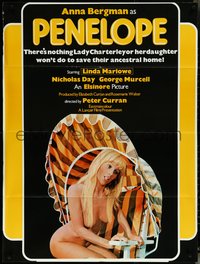 6p1161 PENELOPE PULLS IT OFF 1sh 1975 sexy naked Anna Bergman in title role!