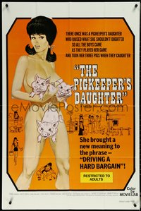 6p1164 PIGKEEPER'S DAUGHTER 1sh 1972 she brought new meaning to driving a hard bargain!