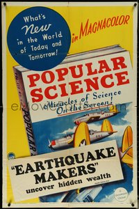 6p1170 POPULAR SCIENCE 1sh 1941 world of today & tomorrow in Magnacolor, Earthquake Makers, rare!