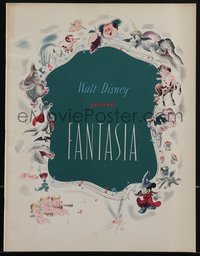 6p0361 FANTASIA roadshow souvenir program book 1940 Disney musical cartoon classic in Fantasound!