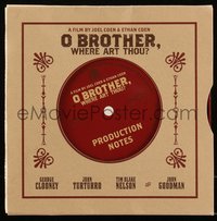 6p0211 O BROTHER, WHERE ART THOU? promo book 2000 Coen Brothers, George Clooney, ultra rare!