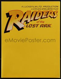 6p0258 RAIDERS OF THE LOST ARK English promo brochure 1980 different color art by Jim Steranko!