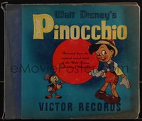 6p0227 PINOCCHIO 78 RPM soundtrack record album 1940 music from the Walt Disney cartoon classic!