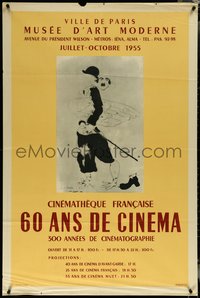 6p0107 60 ANS DE CINEMA 32x47 French museum art exhibition 1955 Marc Chagall art, ultra rare!