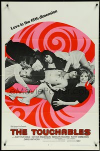 6p1258 TOUCHABLES 1sh 1968 Judy Huxtable in five-way love, psychedelic love in the fifth dimension!