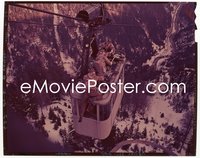 6p1331 WHERE EAGLES DARE group of 3 4x5 transparencies 1968 cool scenes with cable car & explosions!