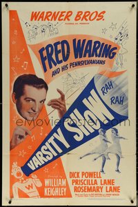 6p1270 VARSITY SHOW 1sh 1937 Fred Waring and His Pennsylvanians, Priscilla & Rosemary Lane!