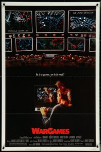 6p1275 WARGAMES 1sh 1983 Matthew Broderick plays video games to start World War III!