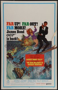 6p0094 ON HER MAJESTY'S SECRET SERVICE WC 1969 George Lazenby's only appearance as James Bond!