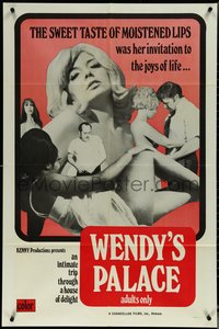 6p1279 WENDY'S PALACE 1sh 1970s sweet moistened lips was her invitation to the joys of life!