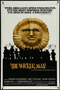 6p1282 WICKER MAN 1sh R1980 Christopher Lee, Britt Ekland, cult horror classic!