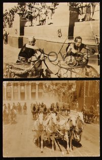 6p0377 BEN-HUR 10 deluxe from 9x13.5 to 10.5x13.5 stills 1960 Charlton Heston, chariot race shown!