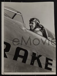 6p0379 TEST PILOT 3 deluxe 10x13 stills 1938 Clark Gable candids in chariot, in plane & smoking pipe!