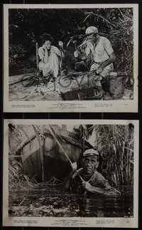 6p1484 AFRICAN QUEEN 5 8.25x10.25 stills 1952 great images of Katharine Hepburn & Humphrey Bogart!