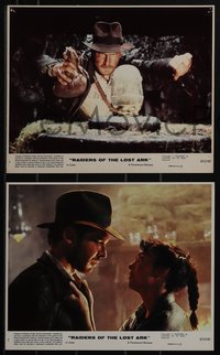 6p1470 RAIDERS OF THE LOST ARK 8 8x10 mini LCs 1981 Harrison Ford, George Lucas & Spielberg classic!