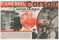 6p1346 CORSAIR herald 1931 football player Chester Morris became a pirate in flannels, Thelma Todd!