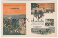 6p1347 COVERED WAGON herald 1923 James Cruze classic, art of wagon train on Oregon Trail!