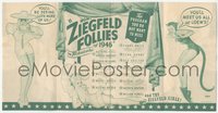 6p1372 ZIEGFELD FOLLIES herald 1946 wonderful George Petty art of sexy pinup showgirls, ultra rare!