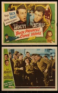 6p0765 BUCK PRIVATES COME HOME 8 LCs 1948 Bud Abbott & Lou Costello are back from the front!