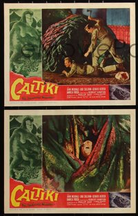 6p0766 CALTIKI THE IMMORTAL MONSTER 8 LCs 1960 with cool monster attack special effects images!