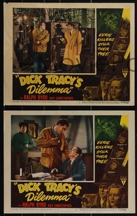 6p0848 DICK TRACY'S DILEMMA 6 LCs 1947 Ralph Byrd in title role, Jack Lambert as The Claw!