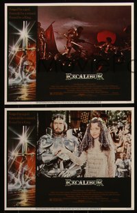 6p0749 EXCALIBUR 9 LCs 1981 John Boorman directed, Nicol Williamson as Merlin, Nigel Terry!